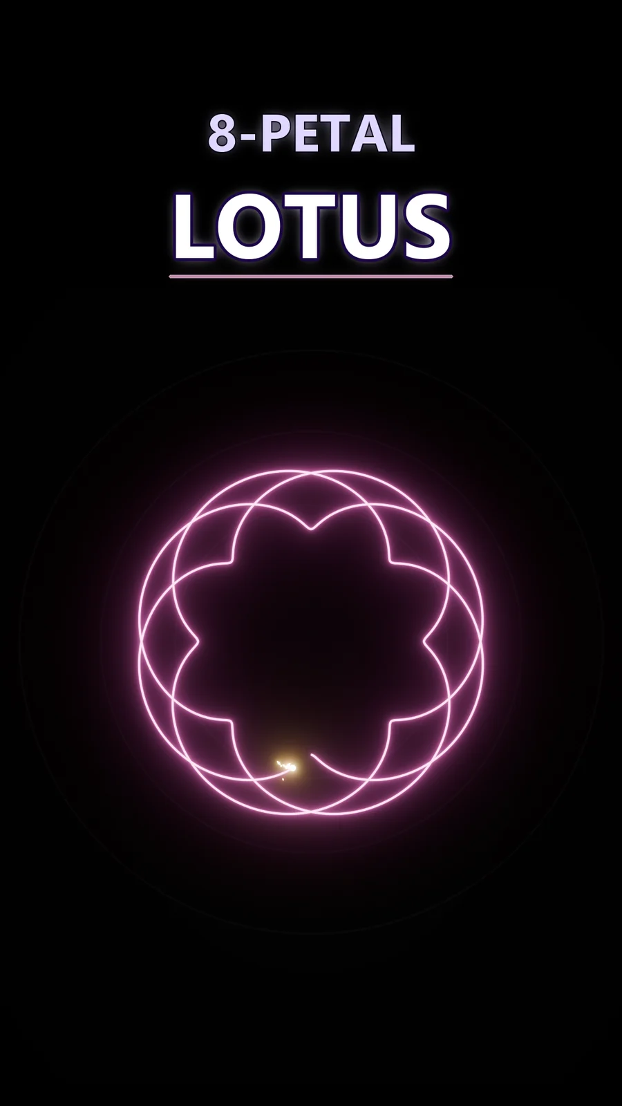 How One Line Blooms an 8-Petal Lotus
