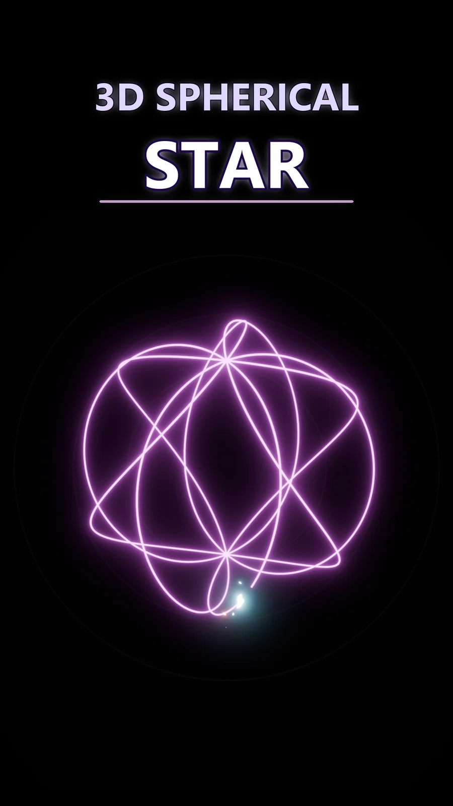 One Rule Can Weave a 3D Spherical Star