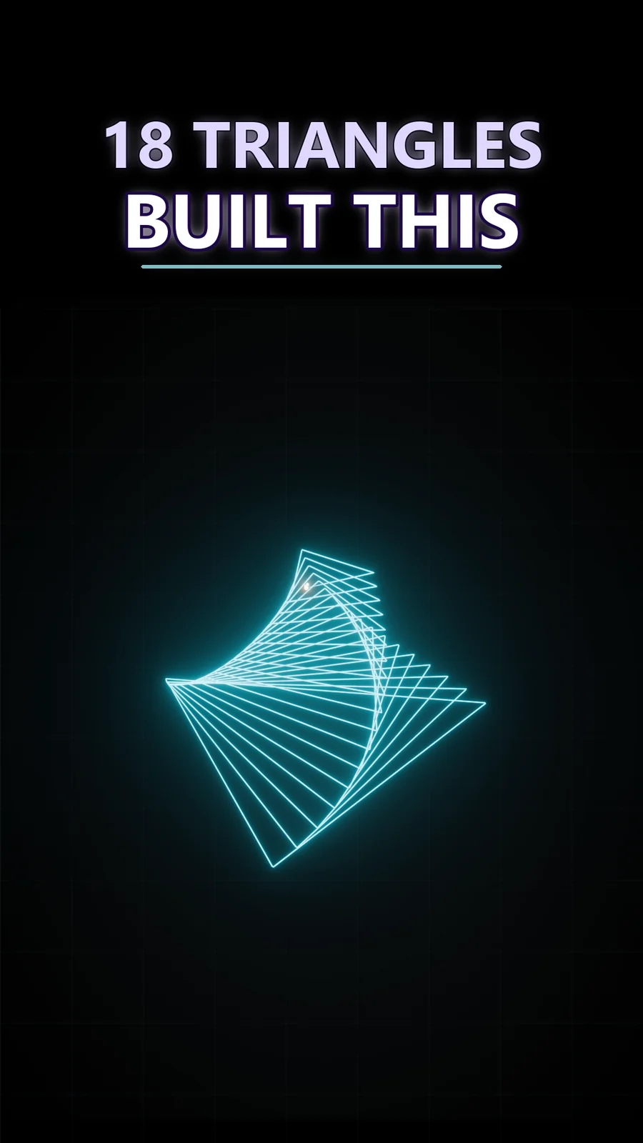 18 Triangles Twist Into a 3D Staircase