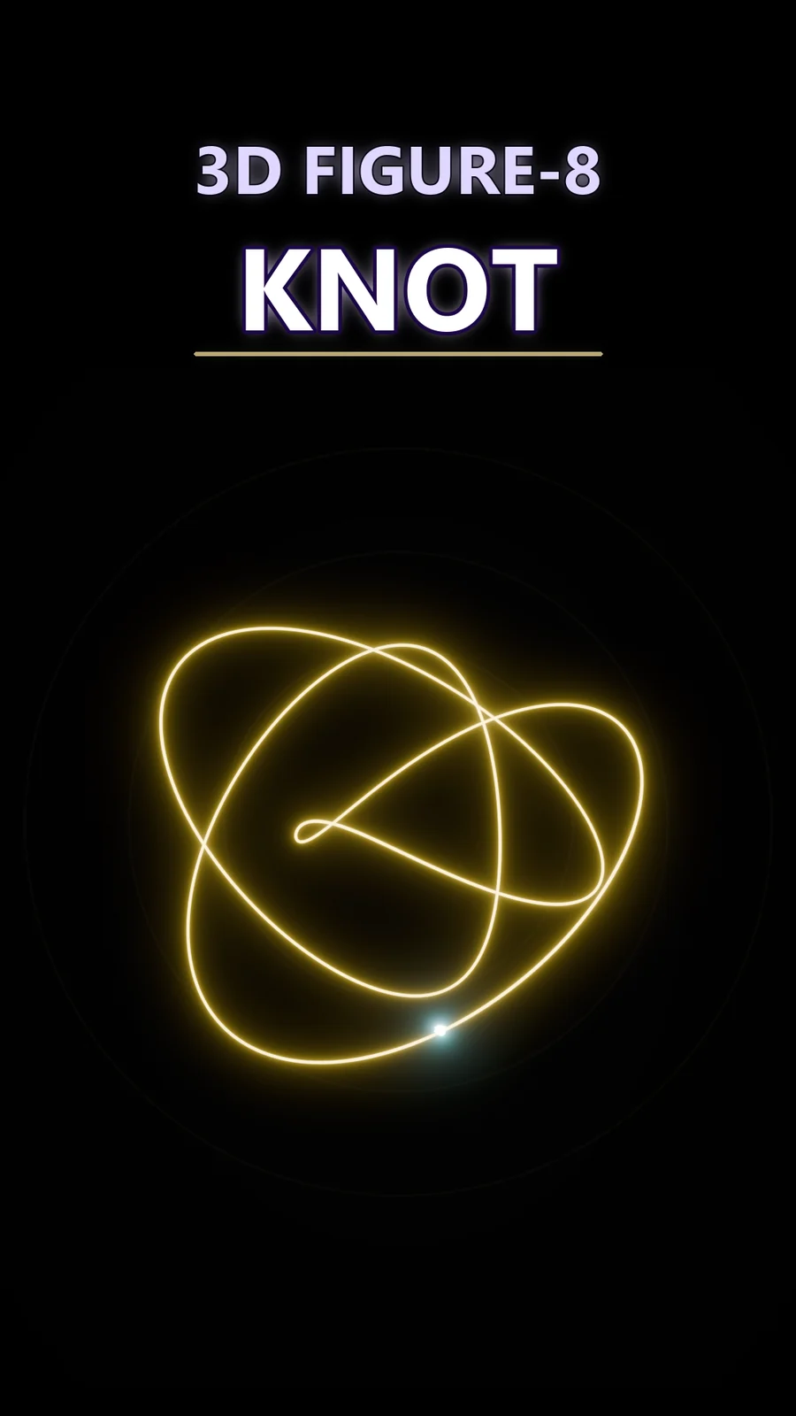 What Happens When One Line Ties a 3D Figure-8?
