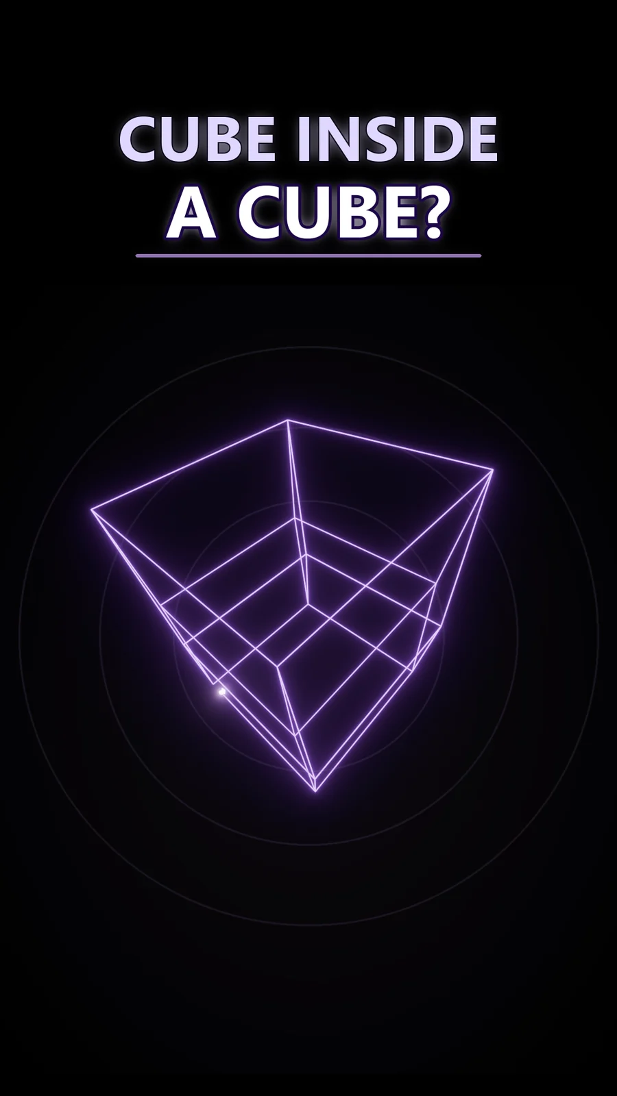 32 Edges Reveal a 4D Cube